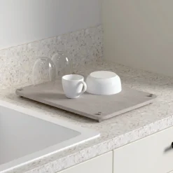 5five Tapis diatomite 40x30 cm, Gris