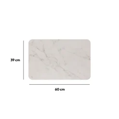 5five Tapis diatomite 39x60cm, Blanc
