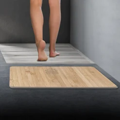 5five Tapis diatomite 39x60cm, Effet bambou