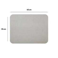 5five Tapis diatomite 35x45cm, Gris