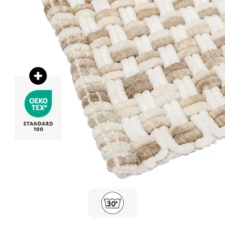 5five Tapis tressé, 50x75 cm, Taupe