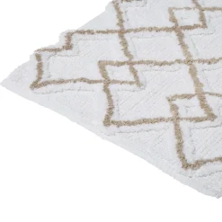 5five Tapis 50x75 cm, Blanc, Taupe