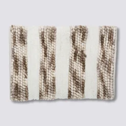 5five Tapis 50x75 cm, Blanc, Taupe