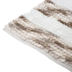 5five Tapis 50x75 cm, Blanc, Taupe