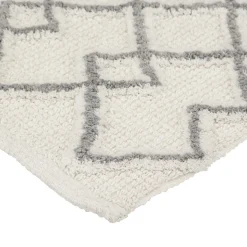 5five Tapis 120x50 cm, Gris, Blanc