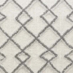 5five Tapis 120x50 cm, Gris, Blanc