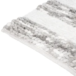 5five Tapis 50x75 cm, Gris, Blanc