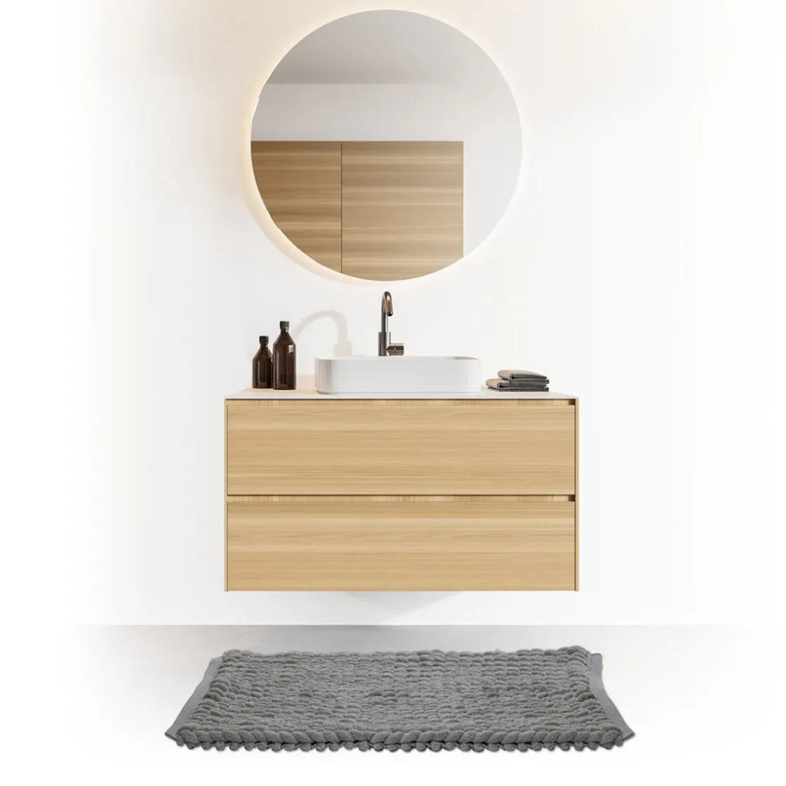 5five Tapis 50x75 cm, Gris clair