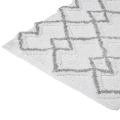 5five Tapis 50x75 cm, Gris et blanc