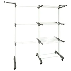 5five Étendoir à linge extensible et modulable roues 26m