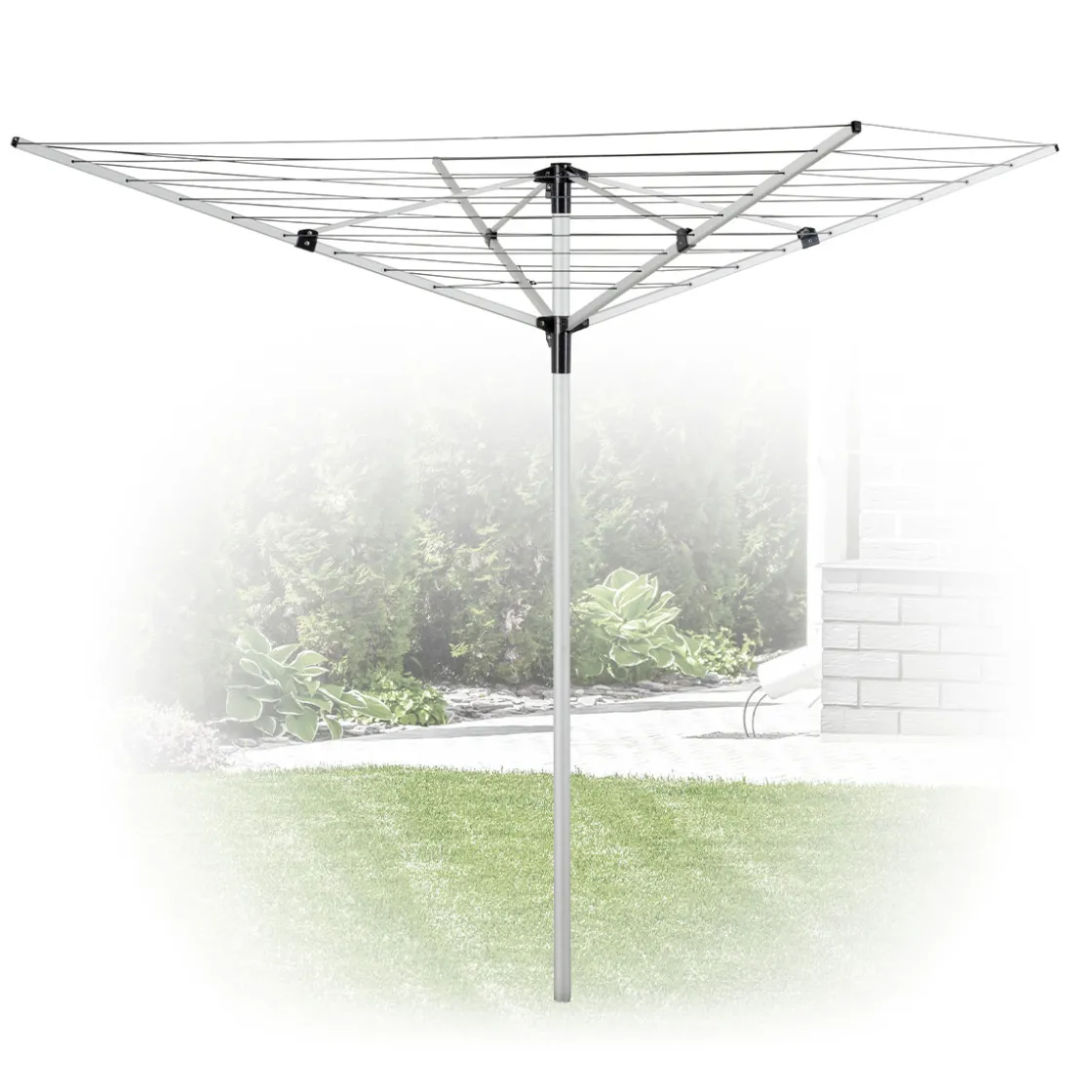 5five Étendoir à linge extérieur 40m, Aluminium