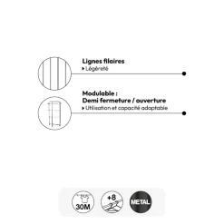 5five Étendoir à linge modulable tour 30m