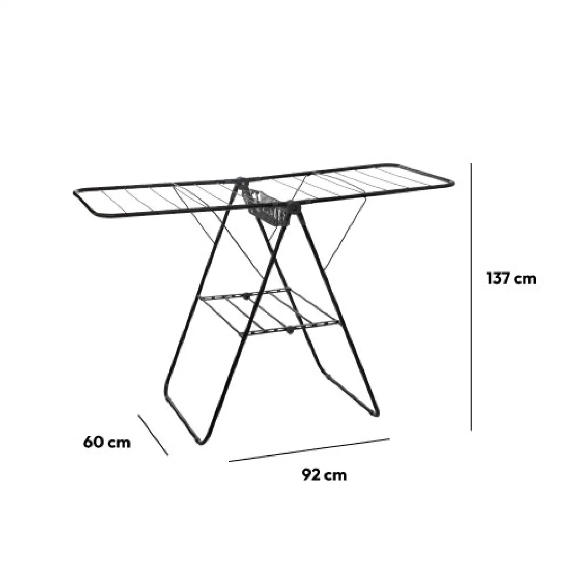 5five Étendoir à linge pliant Pont 13m