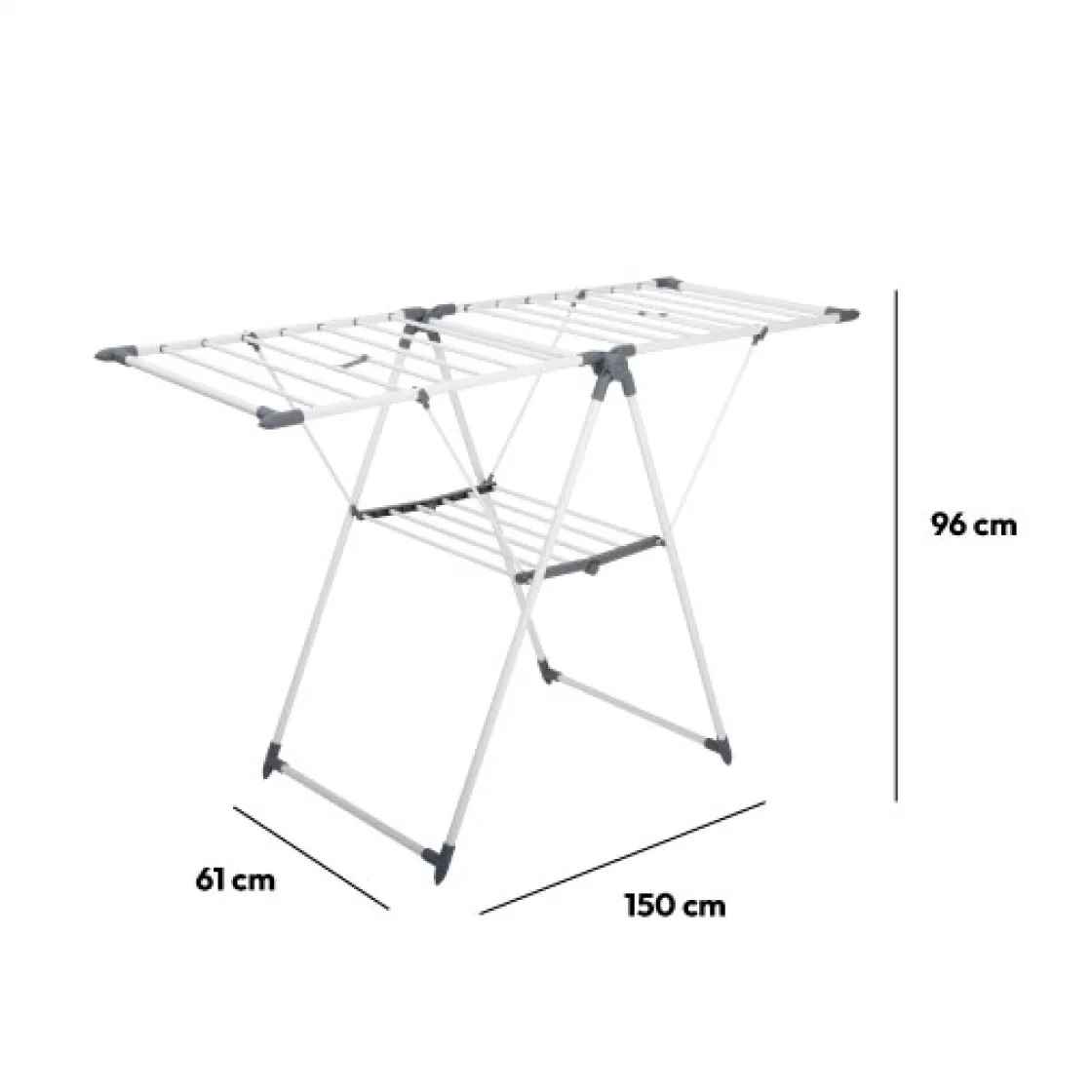 5five Étendoir à linge pliant pont 15m