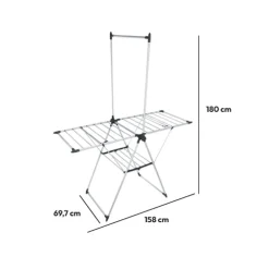 5five Étendoir à linge pliant pont 16m