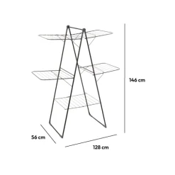 5five Étendoir à linge pliant pont 30m