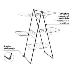 5five Étendoir à linge pliant pont 30m