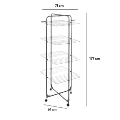 5five Étendoir à linge pliant tour 40m