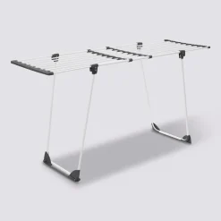 5five Étendoir à linge pliant tubes extensibles 17m
