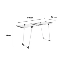 5five Étendoir à linge pliant tubes extensibles 17m