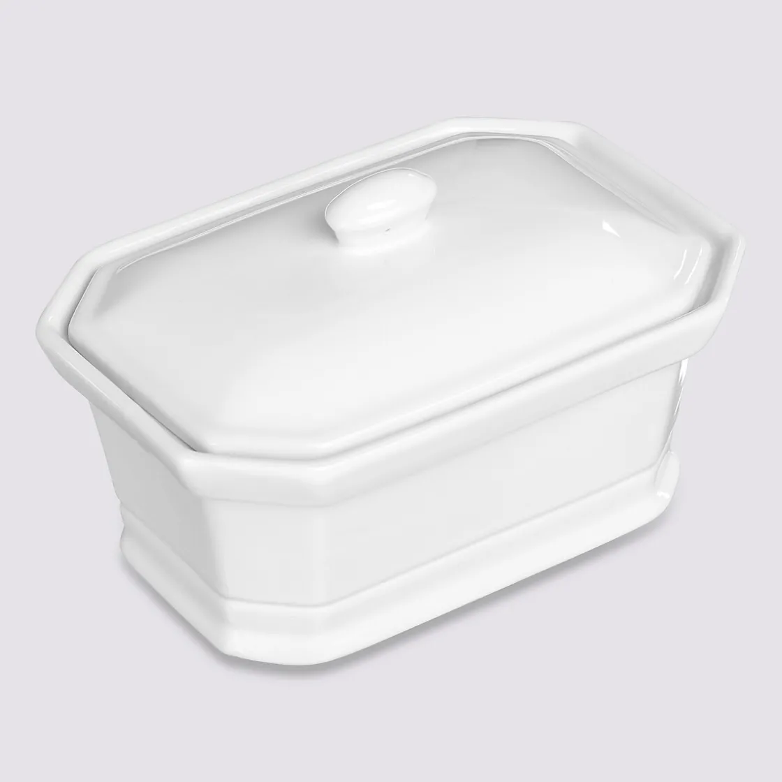 5five Terrine à foie gras céramique, Blanc