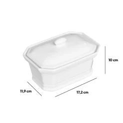 5five Terrine à foie gras céramique, Blanc