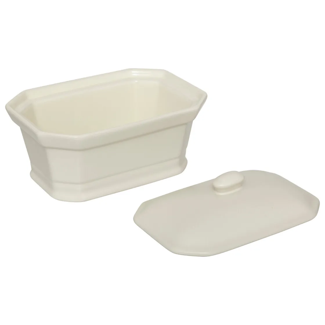 5five Terrine à foie gras céramique, Blanc
