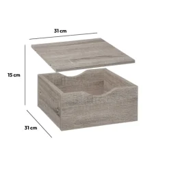 5five Tiroir et étagère 31cm, Effet chêne gris