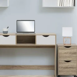 5five Tour 2 portes à roulettes, Effet bois