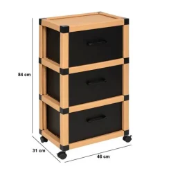 5five Tour de rangement, 3 niveaux, Beige