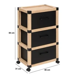 5five Tour de rangement, 3 niveaux, Beige