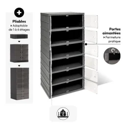 5five Tour de rangement plastique pliable