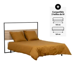 5five Tête de lit 165cm, Effet bois