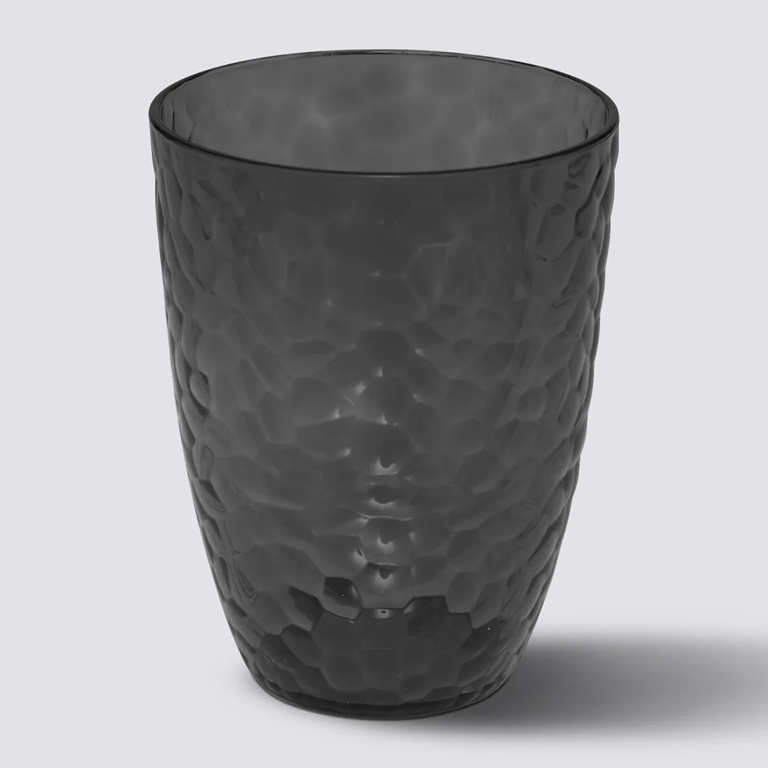 5five Verre à eau martelé, Gris charbon