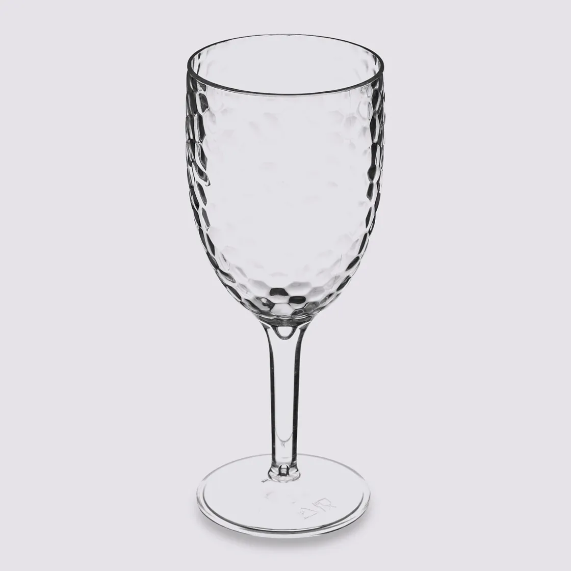 5five Verre à vin martelé, Transparent