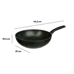 5five Wok aluminium forgé, 28 cm
